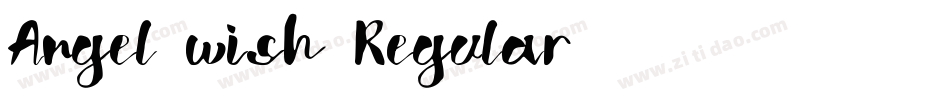 Angel wish Regular字体转换